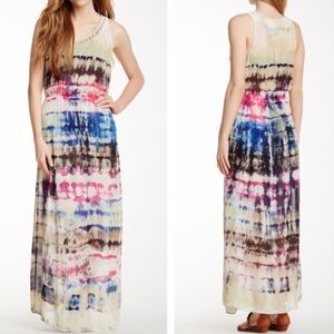 Bobeau tie dye maxi dress